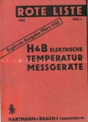 Elektrische Temperaturmessgeräte