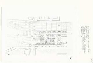 Bahnhof Zoo, Berlin-Charlottenburg (Diplomarbeit bei Bernhard Hermkes): Grundriss 1:500