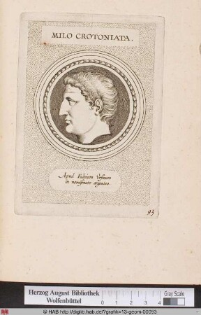 Porträt des Milon von Kroton.