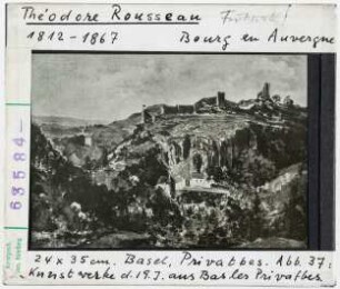 Théodore Rousseau: Bourg en Auvergne