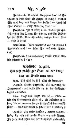 Sechste Szene. Ein sehr prächtiger Saal bei der Lady