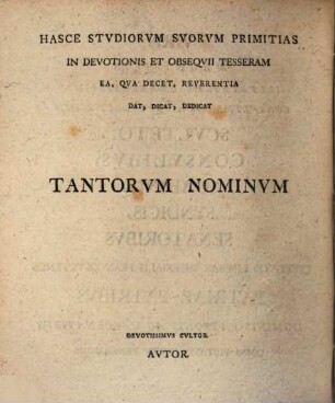 Diss. iuris Germ. inaug. de opifice senatore et curiae assessore