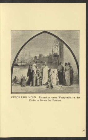 Viktor Paul Mohn. Entwurf zu einem Wandgemälde in der Kirche zu Bornim bei Potsdam