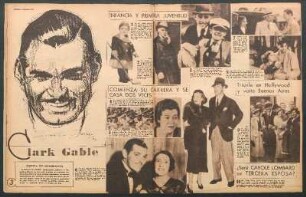 Clark Gable [Dibujo y fotografías]