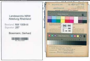 Entnazifizierung Gerhard Bossmann , geb. 19.08.1888 (Mechaniker)