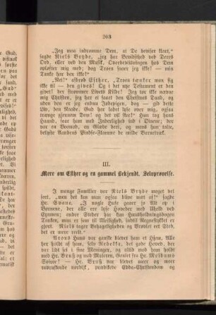 III. Mere om Esther og en gammel Bekjendt. Selvprøvelse.