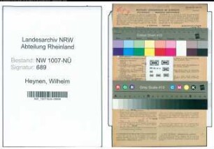 Entnazifizierung Wilhelm Heynen , geb. 07.05.1903 (Bankangestllter)