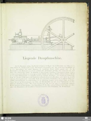 Liegende Dampfmaschine