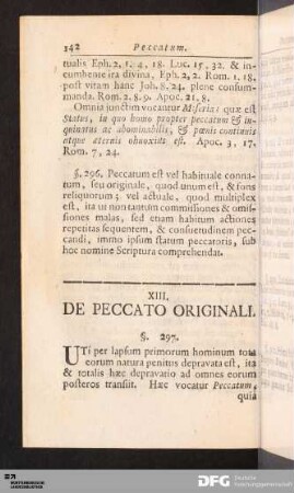 XIII. De Peccato Originali.