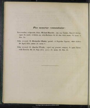 Piae memoriae commendatur