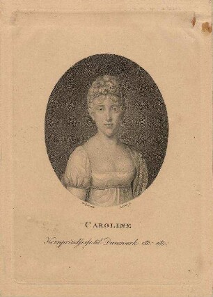 Bildnis von Caroline (1793-1881), Erbprinzessin von Dänemark
