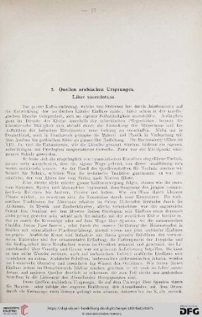 5. Quellen arabischen Ursprungs. Liber sacerdotum