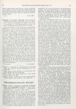617-619 [Rezension] Programme evangelischer Kirchenzeitungen im 19. Jahrhundert