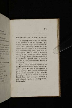 Notes For The English Reader.