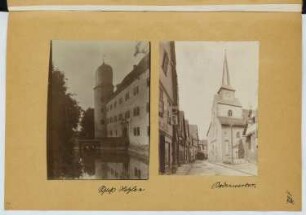 Schloss, Hehlen / Stadtkirche St. Nikolai, Bodenwerder: Ansichten (aus: Skizzen- und Fotoalbum 22)