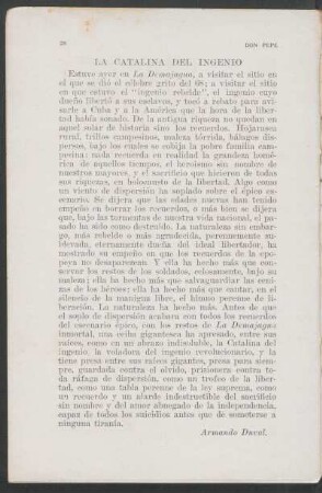 La catalina del ingenio