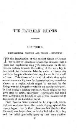 GEOGRAPHICAL POSITION AND ORIGIN - HARBOURS