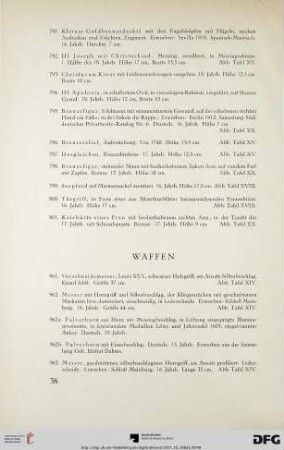 Waffen (Nr. 961-989)