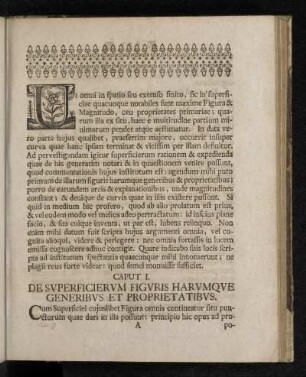 Caput I. De Svperficiervm Figvris Harvmque Generibvs Et Proprietatibvs.