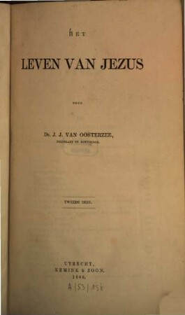 Het leven van Jezus, 2