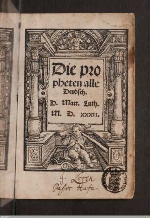 Die Propheten alle Deudsch