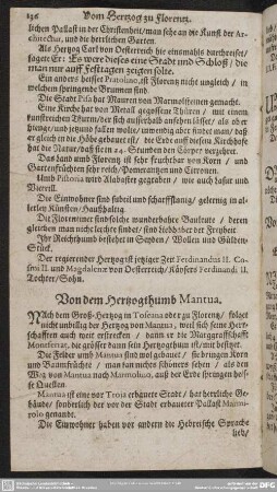 Von dem Hertzogthumb Mantua