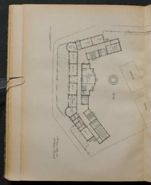 Schulhaus Bielingplatz. Grundriss vom Erdgeschoß.