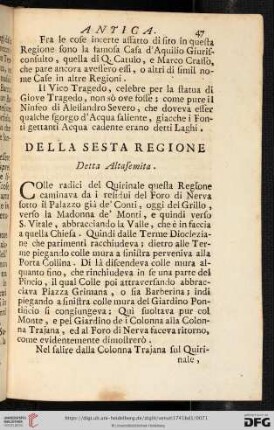 Della sesta regione