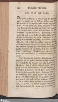 XIII. Der Arsenik