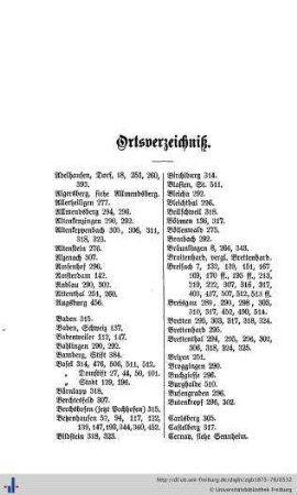 Ortsverzeichnis.