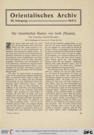 3: Die islamitischen Bauten von Isnik (Nicaea)