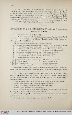 23: Zwei Todesurteile des Schöffengerichts zu Wiesbaden