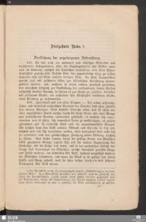 Dreizehnte Rede. Fortsetzung der angefangenen Betrachtung