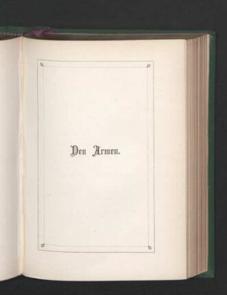 Den Armen.
