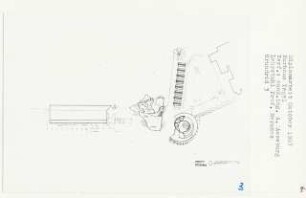 Kurhaus, Berlin-Tegel (Diplomarbeit bei Bernhard Hermkes): Grundriss Dachaufsicht 1:200
