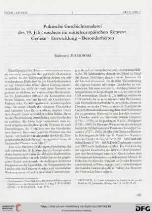 Polnische Geschichtsmalerei des 19. Jahrhunderts im mitteleuropäischen Kontext : Genese - Entwicklung - Besonderheiten