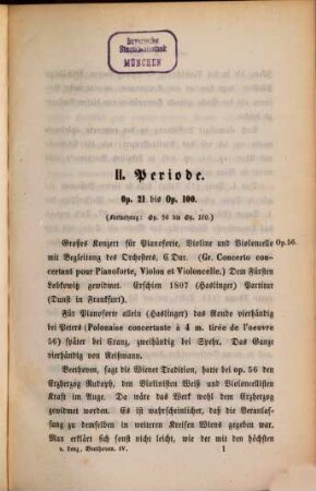 Beethoven : eine Kunst-Studie, 3. Kritischer Katalog sämmtlicher Werke Ludwig van Beethovens mit Analysen derselben