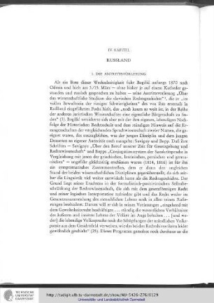 IV. Kapitel: Rußland