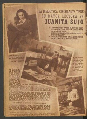 La biblioteca circulante tiene su mayor lectora en Juanita Sujo