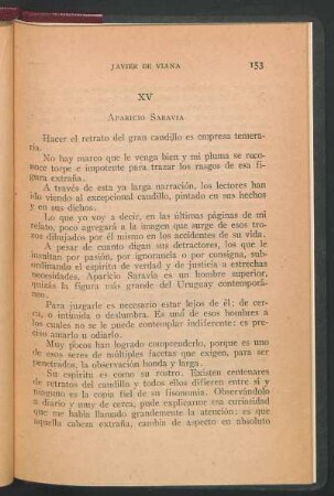XV Aparició Saravía