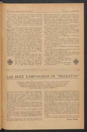 Las doce campanadas de "Rigoletto"