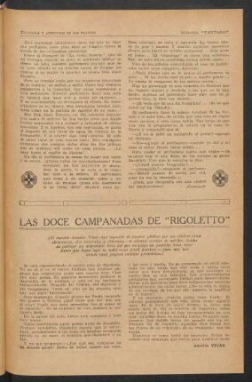 Las doce campanadas de "Rigoletto"