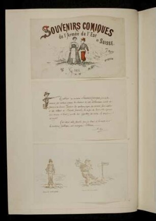 Souvenirs Comiques de l'Armée de l'Est en Suisse par A. Meylan