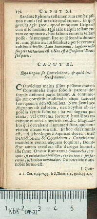 Caput XI. Quæ lingua sit Convicians, & quid inferat damni.