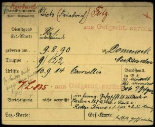 Dietz, Fritz - Dietzsch, Hans