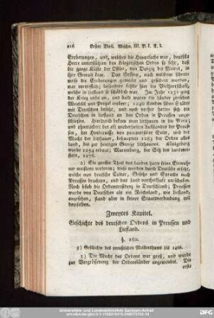 Zweytes Kapitel. Geschichte des deutschen Ordens in Preussen und Liefland.