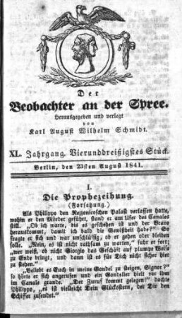 34. Stueck, 23. August 1841