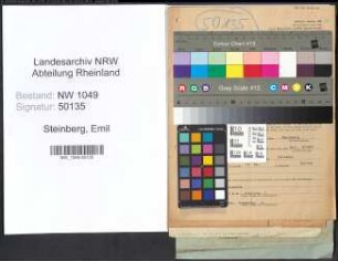 Entnazifizierung Emil Steinberg , geb. 15.04.1895 (Vermessungssekretaer)