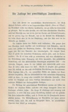26-40 Die Anfänge des gewaltthätigen Anarchismus