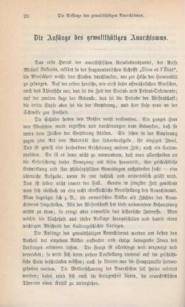 26-40 Die Anfänge des gewaltthätigen Anarchismus